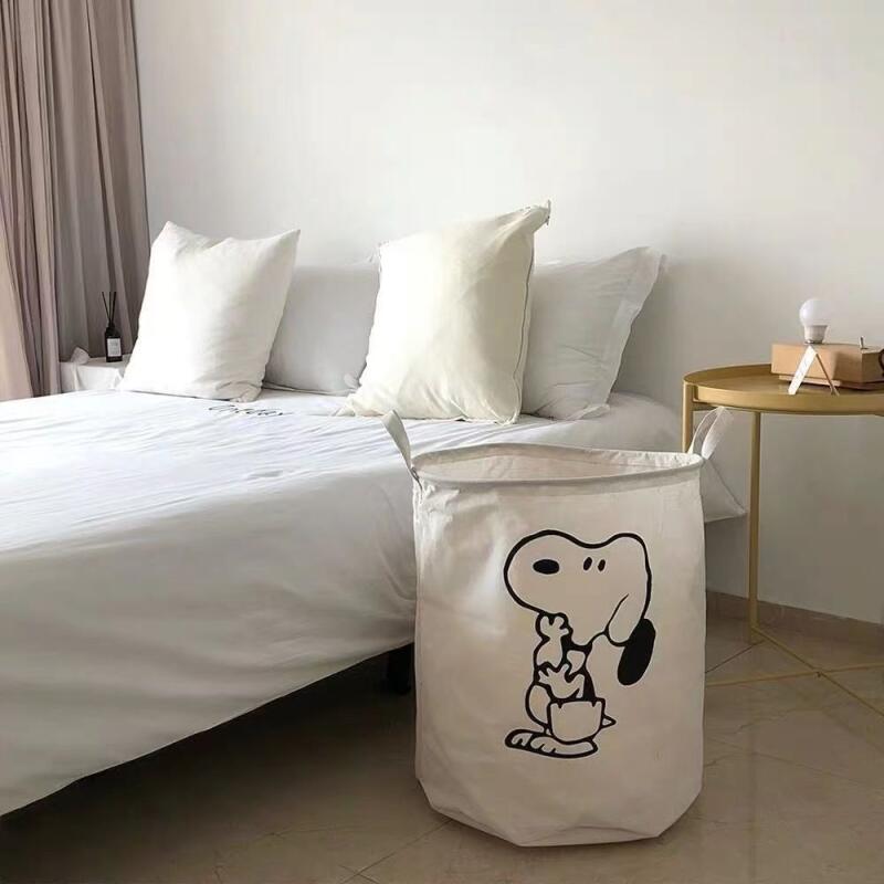 Snoopy Cotton Fabric Laundry H - Home Edit Bathroom Storage 评论和价格