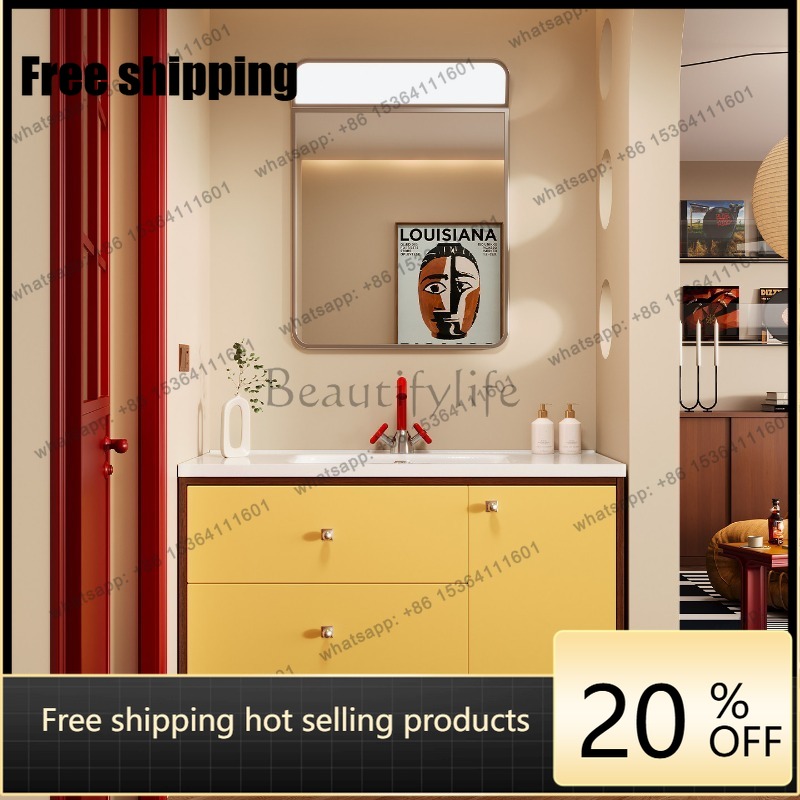 LJY Sink Wall Bathroom Cabinet - Home Bathroom Vanity Combo 评论和价格