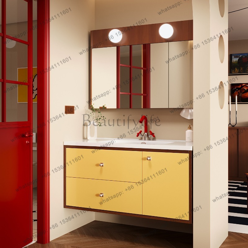 LJY Sink Wall Bathroom Cabinet - Home Bathroom Vanity Combo 评论和价格