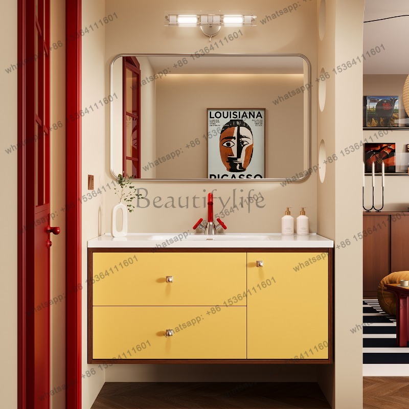 LJY Sink Wall Bathroom Cabinet - Home Bathroom Vanity Combo 评论和价格