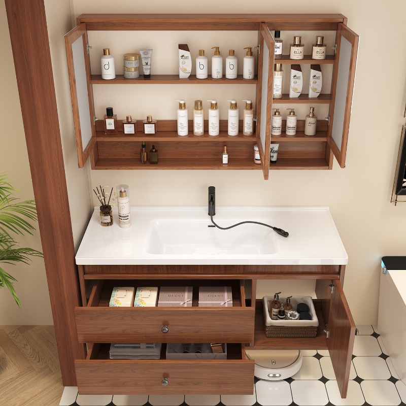 Bathroom Cabinet White Living  - Home Bathroom Vanity Combo 评论和价格