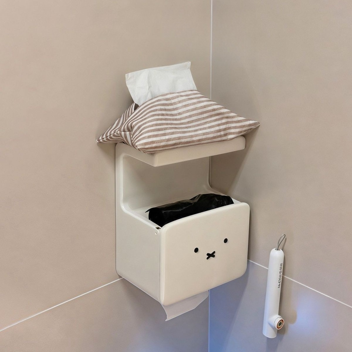 Cute Miffy Wall Mount No Drill - Home Edit Bathroom Storage 评论和价格