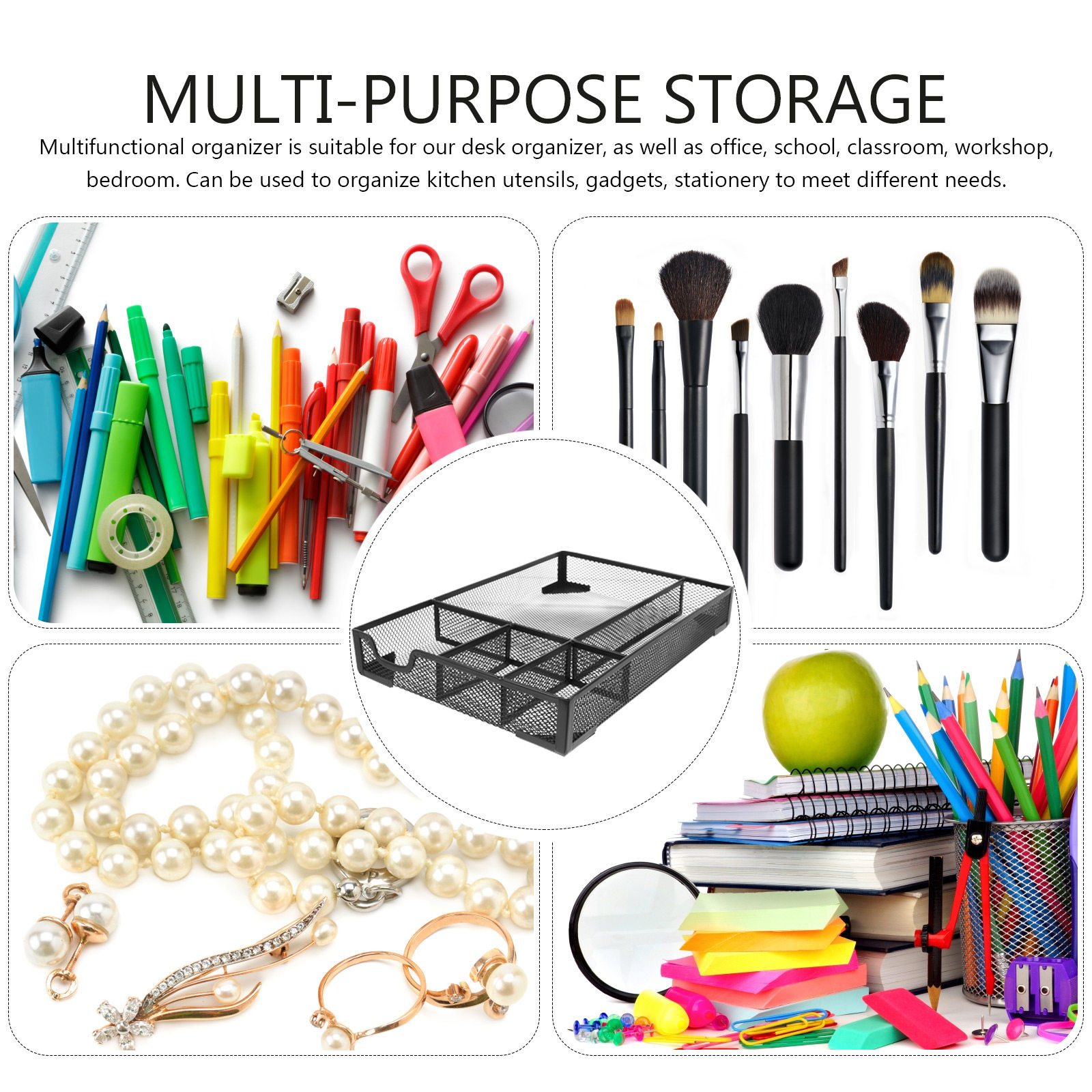 Drawer Style Mesh Desktop Orga - Home Bathroom Organizer 评论和价格