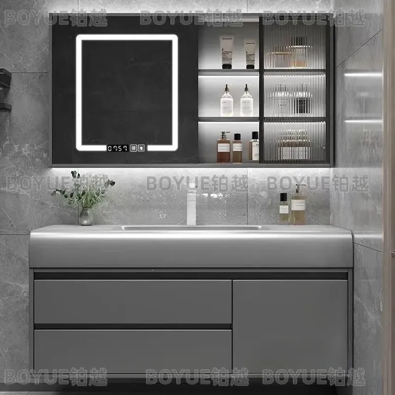 Light Luxury Smart Bathroom Va - Home Bathroom Vanity Combo 评论和价格