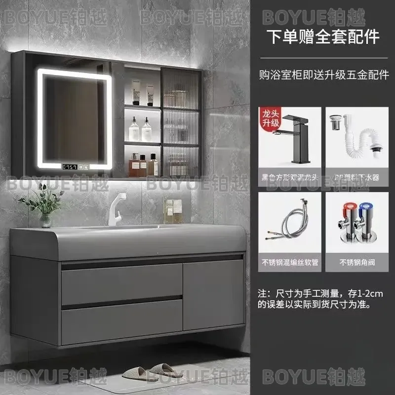 Light Luxury Smart Bathroom Va - Home Bathroom Vanity Combo 评论和价格