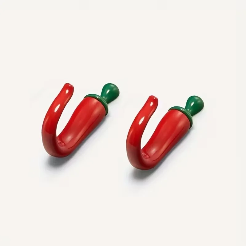 10PC Pepper Shaped Wall Hooks  - Home Bathroom Organizer 评论和价格