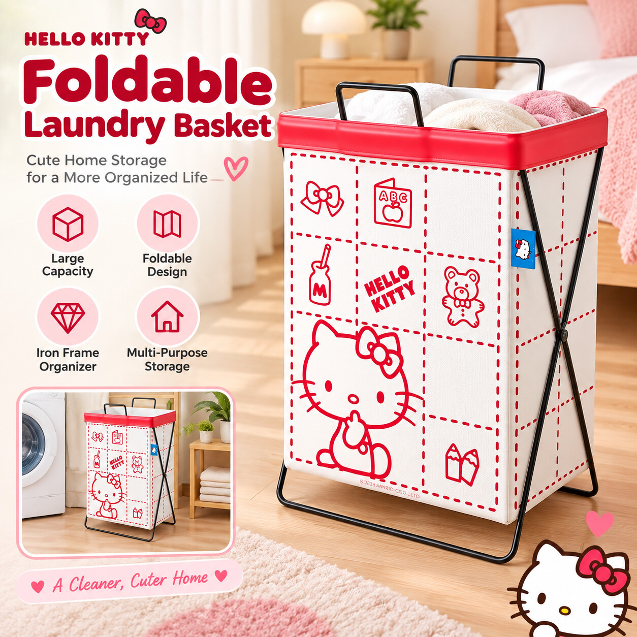 Cinnamoroll Kuromi Sanrio Stee - Home Edit Bathroom Storage 评论和价格