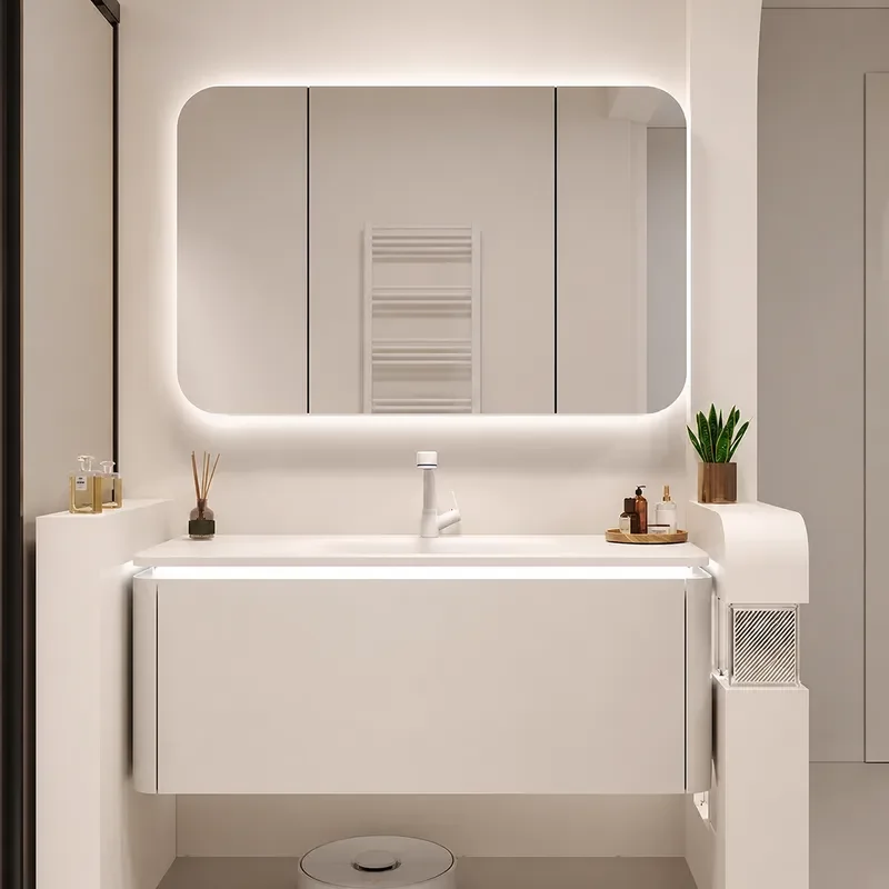 Ceramic Integrated Basin Bathr - Home Bathroom Vanity Combo 评论和价格