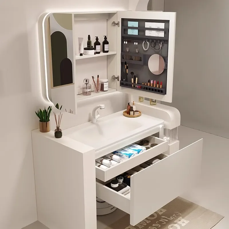 Ceramic Integrated Basin Bathr - Home Bathroom Vanity Combo 评论和价格