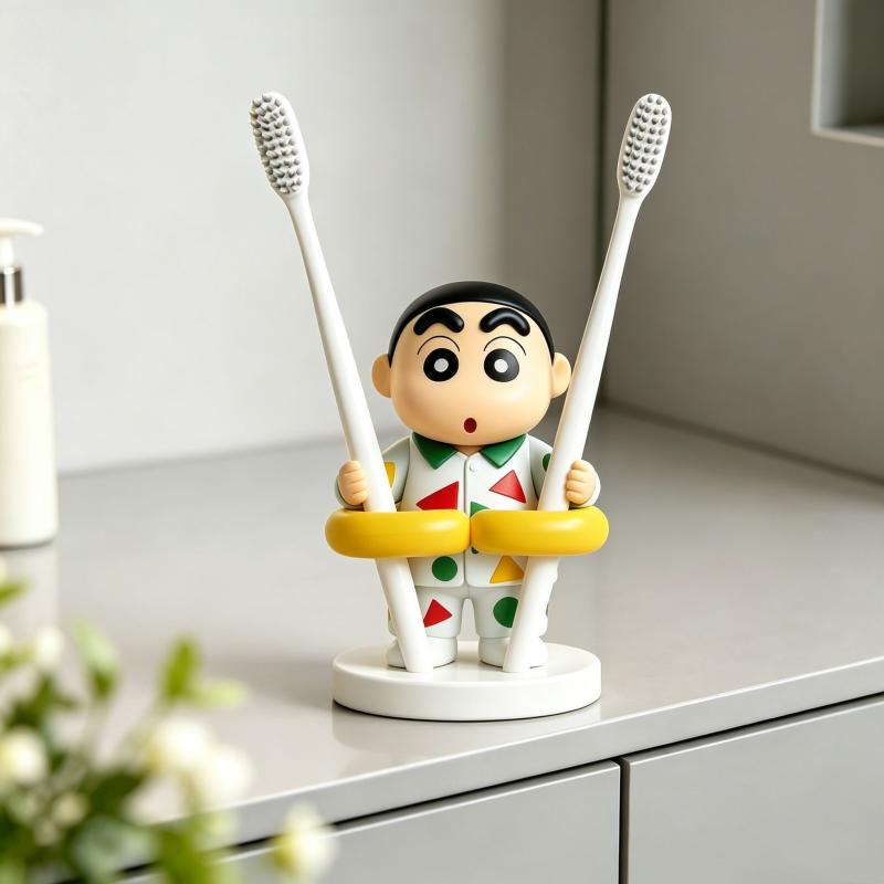 Cute Toothbrush Holder Cartoon - Home Edit Bathroom Storage 评论和价格